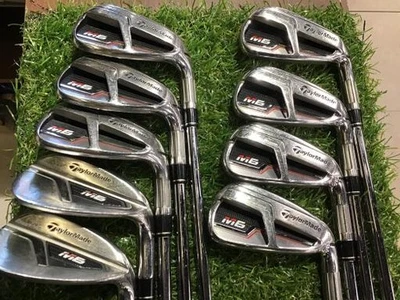 TaylorMade M6 Iron Set 4-9,Pw,Aw,Sw 9pc Flex Stiff REAX STEEL 85 Steel - Image 1 of 4