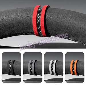 Alcantara Universal Hágalo Usted Mismo Coche SUV Volante Marcador Superior Línea Central Calcomanía Borde - Imagen 1 de 30
