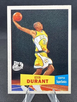 2007-08 Topps Kevin Durant 1957-58 Variation RC Rookie #112 - Image 1 of 2