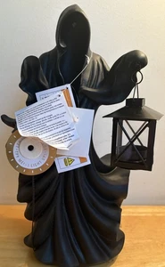NWT MIDNIGHT FRIGHT HALLOWEEN GRIM REAPER LED 15.75” - Picture 1 of 11