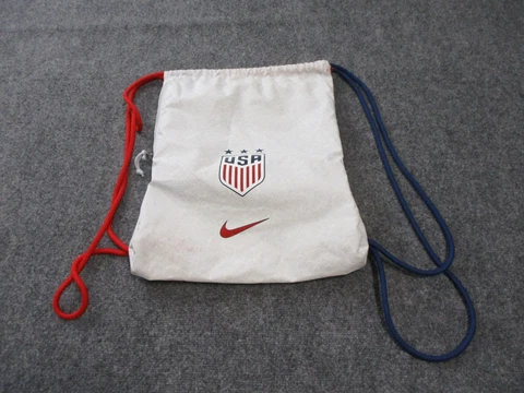NIKE Team USA Soccer Drawstring Bag Red Blue White RN 56323 Futbol Cover