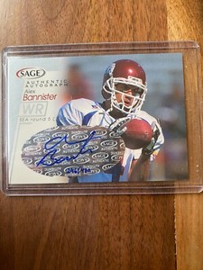 A44,494 - 2001 SAGE Autographs Silver #A4 Alex Bannister/400