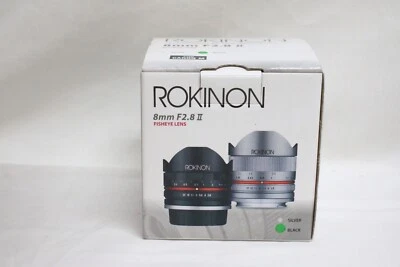 Rokinon 8mm F2.8 UMC Fisheye II (Black) Lens for Canon M Mirrorless Cameras - Image 1 of 4