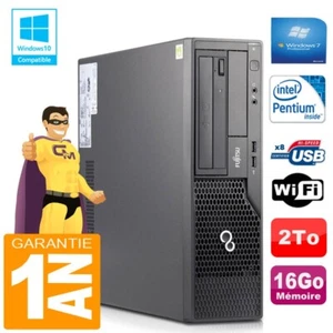 PC Fujitsu Esprimo E500 E85+ SFF Intel G640 RAM 16Go Disque 2 To Wifi W7 - Photo 1/1