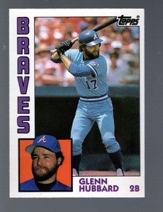 1984 Topps Tiffany Glenn Hubbard #25 