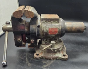 Olympia Tools 4" Multi-Purpose Vise w/Table Mount #13-025 Unrestored 42 lb - Picture 1 of 12