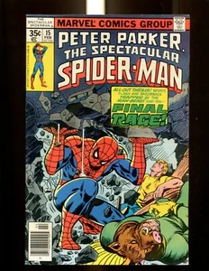 SPECTACULAR SPIDERMAN 15 (9.2) NEWSSTAND MARVEL (B005) - Picture 1 of 2