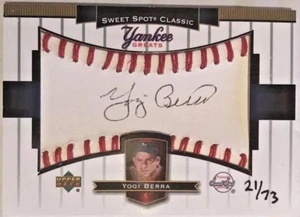 2003 Upper Deck Sweet Spot YOGI BERRA AUTOGRAPH BALL /73 SP š - Picture 1 of 2