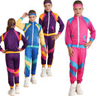 Kids Unisex Sports Suit Colorblock Tops Pants Headband Sets Carnival Party