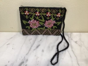 Vintage Christiana Beaded Purse Clutch Wristlet - Picture 1 of 3