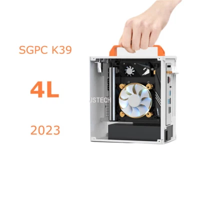 Silver White SGPC K39v3 Mini itx Chassis HTPC Computer Case For i5/R5 2024 NEW - Image 1 of 4