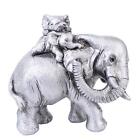 Elefantenskulptur „Mutter und Kinder“, Schreibtisch-Kollektion fr