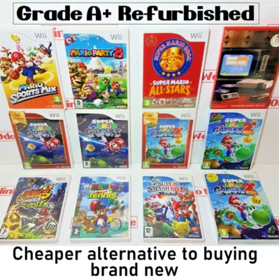 GRADE A Nintendo Wii Games - Mario Kart/Bros/Galaxy/Sports Resort/Party/Pokemon - Image 1 of 4