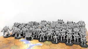 Battletech Miniatures - Build an Inner Sphere Company - MWO Style - 6mm Scale - Picture 1 of 8