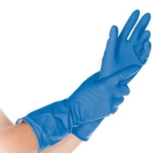 Hygostar Haushaltshandschuhe "Bettina Soft" Blau : S - Bild 1 von 1