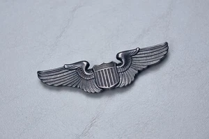 WWII U.S. ARMY AIR CORPS PILOTS WING - PINBACK, STERLING - Picture 1 of 7