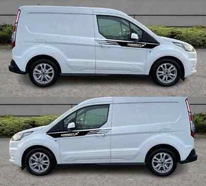 Ford Transit Connect Side Racing Stripes Graphics Decals M Sport - Foto 1 di 5