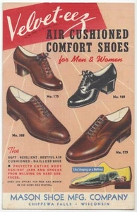 1940er Leinen Stil Herren Schuh Werbung - Chippewa Falls, Wisconsin Postkarte - Bild 1 von 2