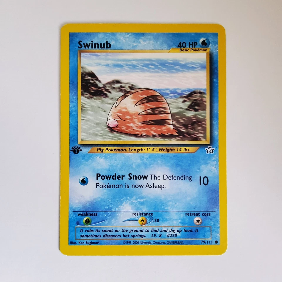 Swinub | 1st Edition | 79/111 Neo Genesis | Pokemon Trading Card - Image 1 of 1
