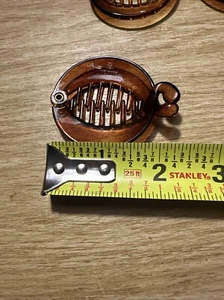 1 VTG Round C Ponytail Hair Claw Clip Barrette Hairpin Women Clamp Twist Brown - Picture 1 of 5