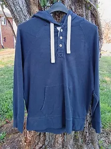 The Normal Brand Puremeso Hoodie Sweatshirt Gr. XL dunkelgrau Pullover Henley - Bild 1 von 4