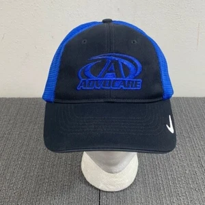 Advocare Trucker Hat Fitted Mens Size M/L Black Blue Mesh Back USA Nike Golf - Picture 1 of 13