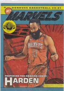 JAMES HARDEN 2020 Donruss NET MARVELS $$ INSERT Basketball Card Rockets Nets! - Picture 1 of 2