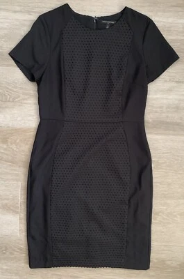 Vestido para mujer Banana Republic manga corta cosido clip pequeño negro 10 cremallera trasera Foto 1 de 4