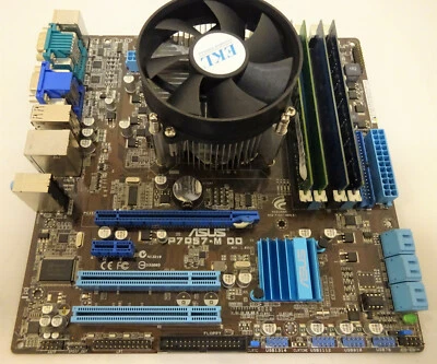 Bundle ASUS P7Q57-M DO REV: 1.05G / Intel Pentium G6950 / 8GB (4x2GB) #B10 - Bild 1 von 2