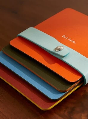 Juego de 4 posavasos de diseño coloridos de cuero Paul Smith Foto 1 de 4