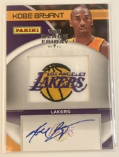 KOBE BRYANT 2011 PANINI BLACK FRIDAY AUTO ON CARD & LAKERS PATCH SSP RARE INSERT