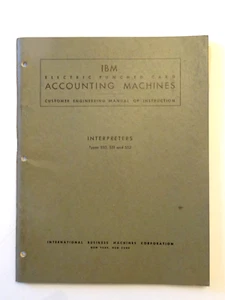 IBM Interpreters Types 550 551 552 Customer Engineering Manual Of Instructions - Picture 1 of 4