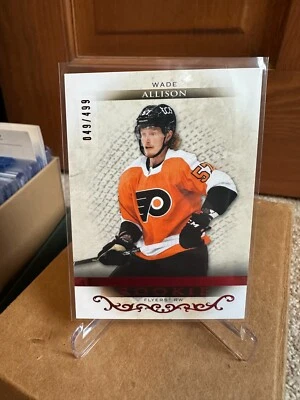 2021-22 Upper Deck Artifacts Wade Allison Flyers Ruby Rookie Card NHL # 049/499 - Image 1 of 2