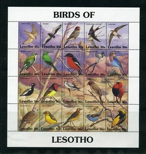 LESOTHO   MNH   886   Sht of 20   Birds    SC637 - Picture 1 of 1