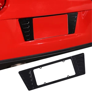 Black Alloy Car Tail License Plate Filler Holder Mount For Corvette C6 2005-2013 - Picture 1 of 9