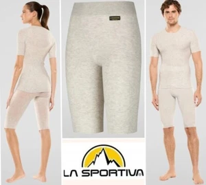 LA SPORTIVA silk reflect 3/4 baselayer bottom anti odor body mapped ski tour SM - Picture 1 of 7