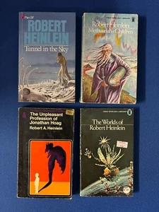 4x Robert Heinlein Vintage Books Methuselahs Children, Tunnel In The Sky +2 - Picture 1 of 4