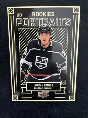 22-23 UD Series 2 Hockey Rookie UD Portraits P-48 Jordan Spence - Image 1 of 2