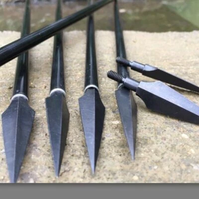 Archery 150gr Arrowheads Broadheads Bow Arrow Screw Points Shooting Hunting - Image 1 of 4