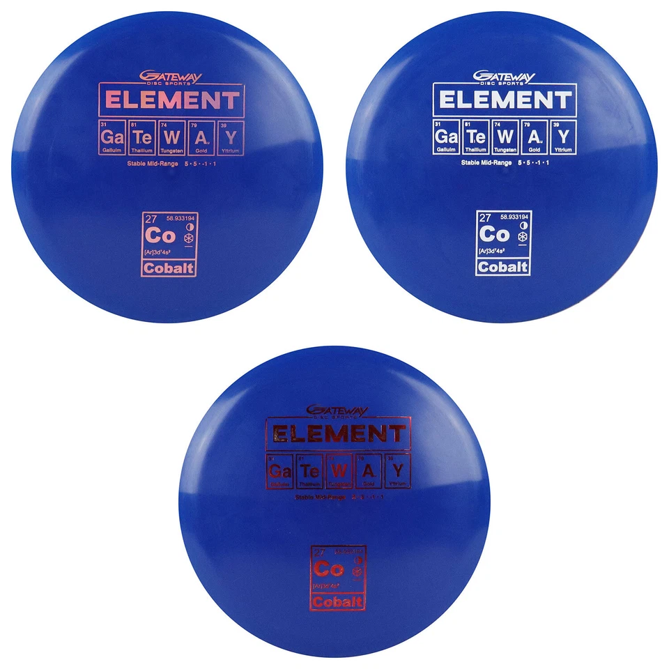 Gateway Disc Golf Cobalt Element Midrange Disc 5/5/-1/1 - Choose Exact - Image 1 of 1