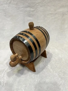 Mini barril de roble 2L barril de vino roble barril de madera dispensador de whisky madera - Imagen 1 de 3