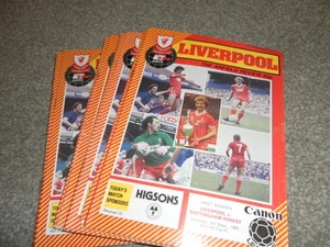 LIVERPOOL HOME PROGRMMMES FROM 1983/4 INC CUP EURO LEAGUE CHOOSE FROM LIST - Picture 1 of 1
