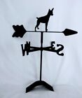 rat terrier roof mount weathervane black wrought iron look made in usa