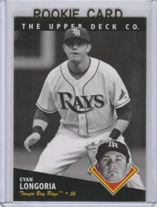 EVAN LONGORIA ROOKIE CARD 2008 Upper Deck Timeline RC Baseball TB RAYS GIANTS - Picture 1 of 2