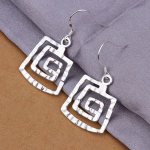 Pretty Fashion Silver 925 charm lady NEW women Earring Jewelry best gift - Picture 1 of 2