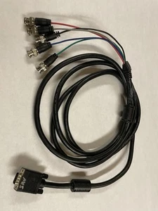 Premium 5 BNC RGBHV zu D-Sub 15-Pin VGA Video Adapter Kabel - 10 Fuß - Bild 1 von 8