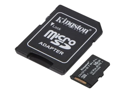 Kingston Industrial 16 GB MicroSDHC Classe 10 UHS-I Class 3 SDCIT2/16GB - Immagine 1 di 2
