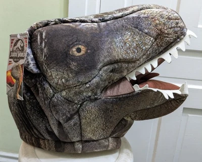 NEW T. Rex  Jurassic World Big Greeter DanDee foam head mask Halloween costume - Image 1 of 4