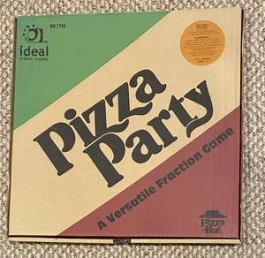 VTG Ideal 7743 PIZZA PARTY Game Pizza Hut Fractions Game Math Complete School - Picture 1 of 5