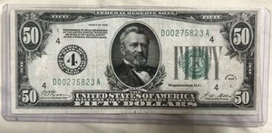 🔥 1928-A REDEEMABLE IN GOLD $50 Federal Reserve Note - Chicago FRB - Picture 1 of 2